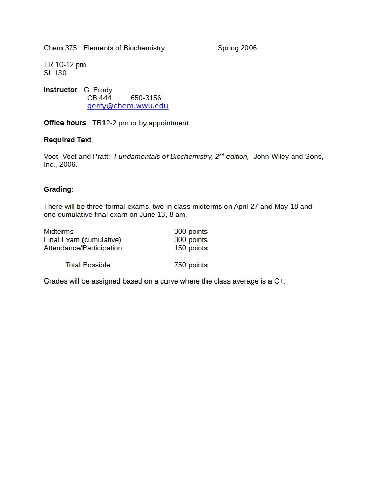 Course Syllabus