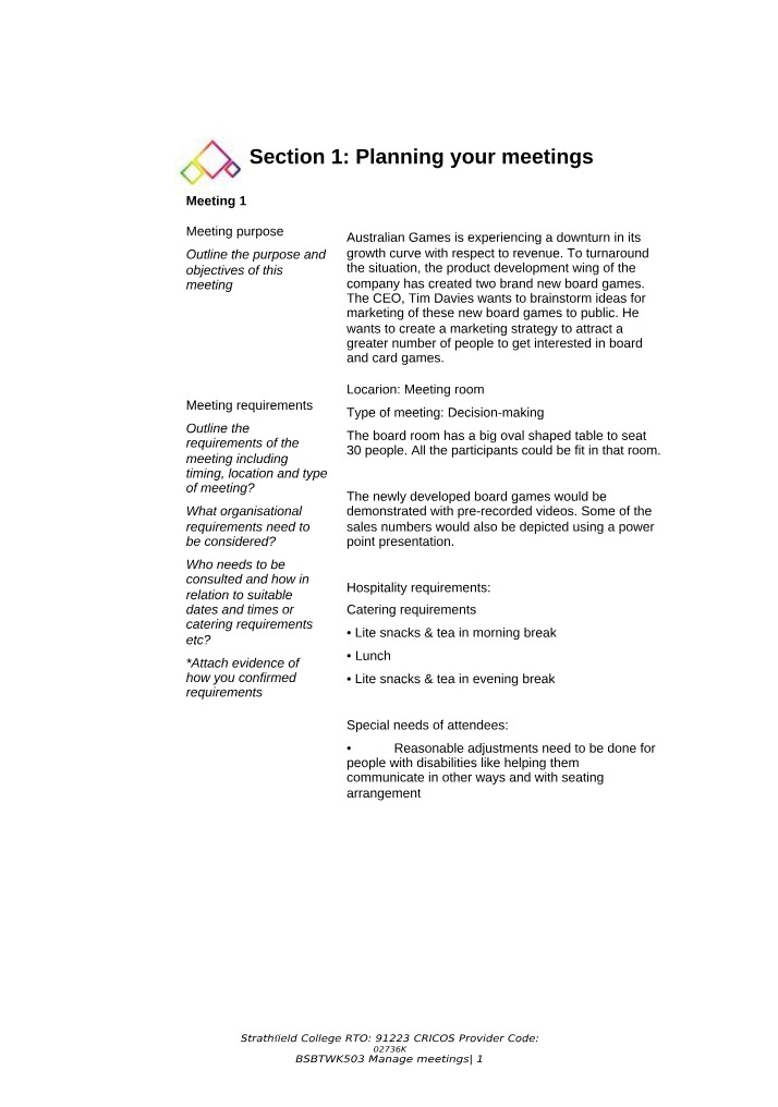 BSBTWK503 Project Portfolio - Revised