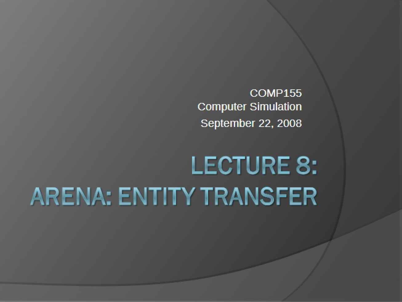 Transfer of Entities