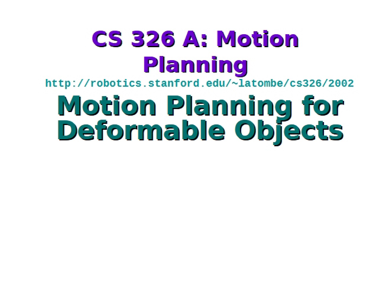 Motion Planning Study Notes (Set 2)