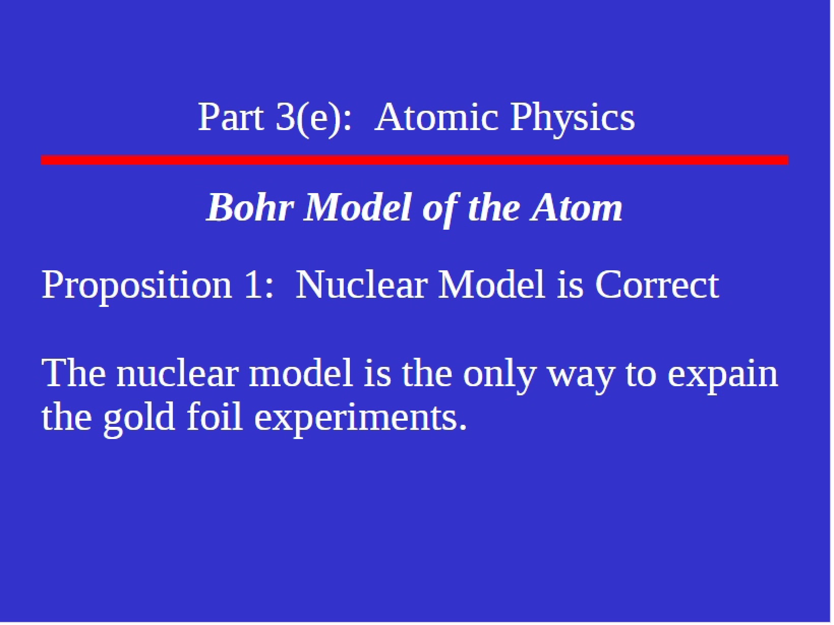Atom Bohr Model