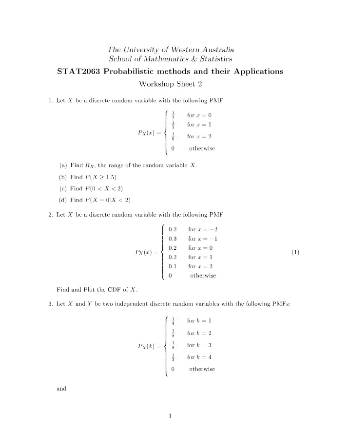 Workshop Sheet 2 - STAT2063