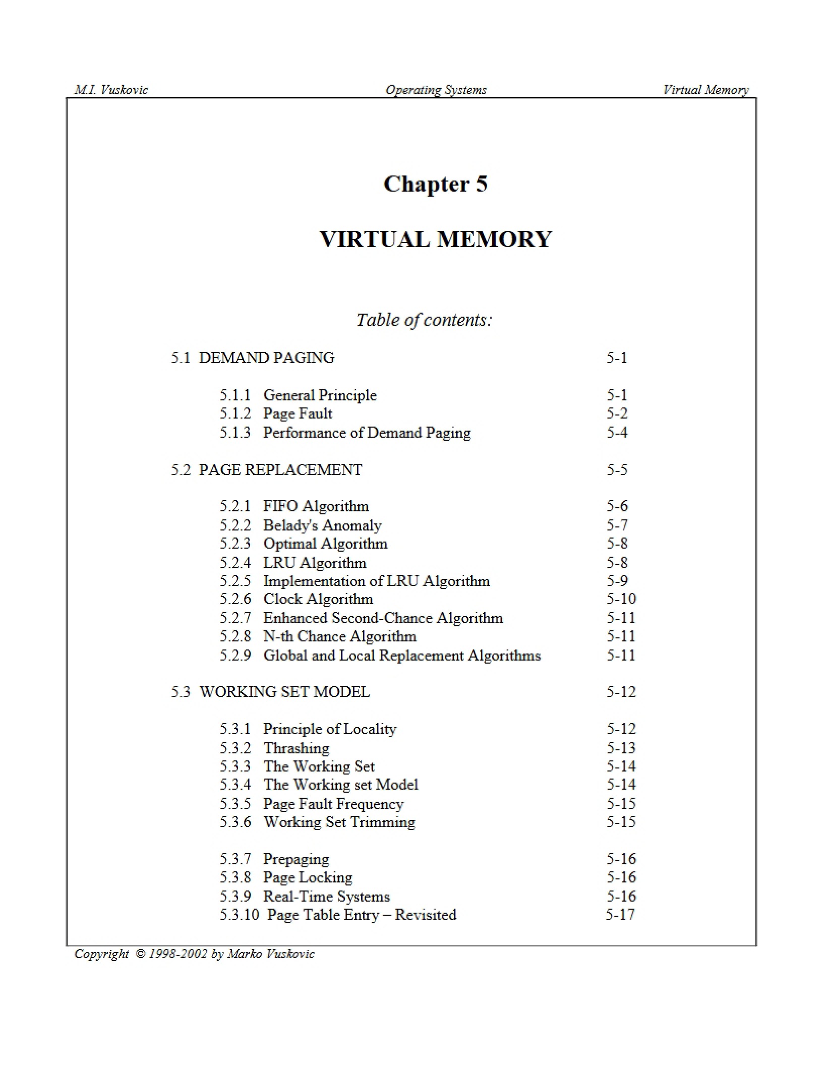 Virtual Memory Concepts