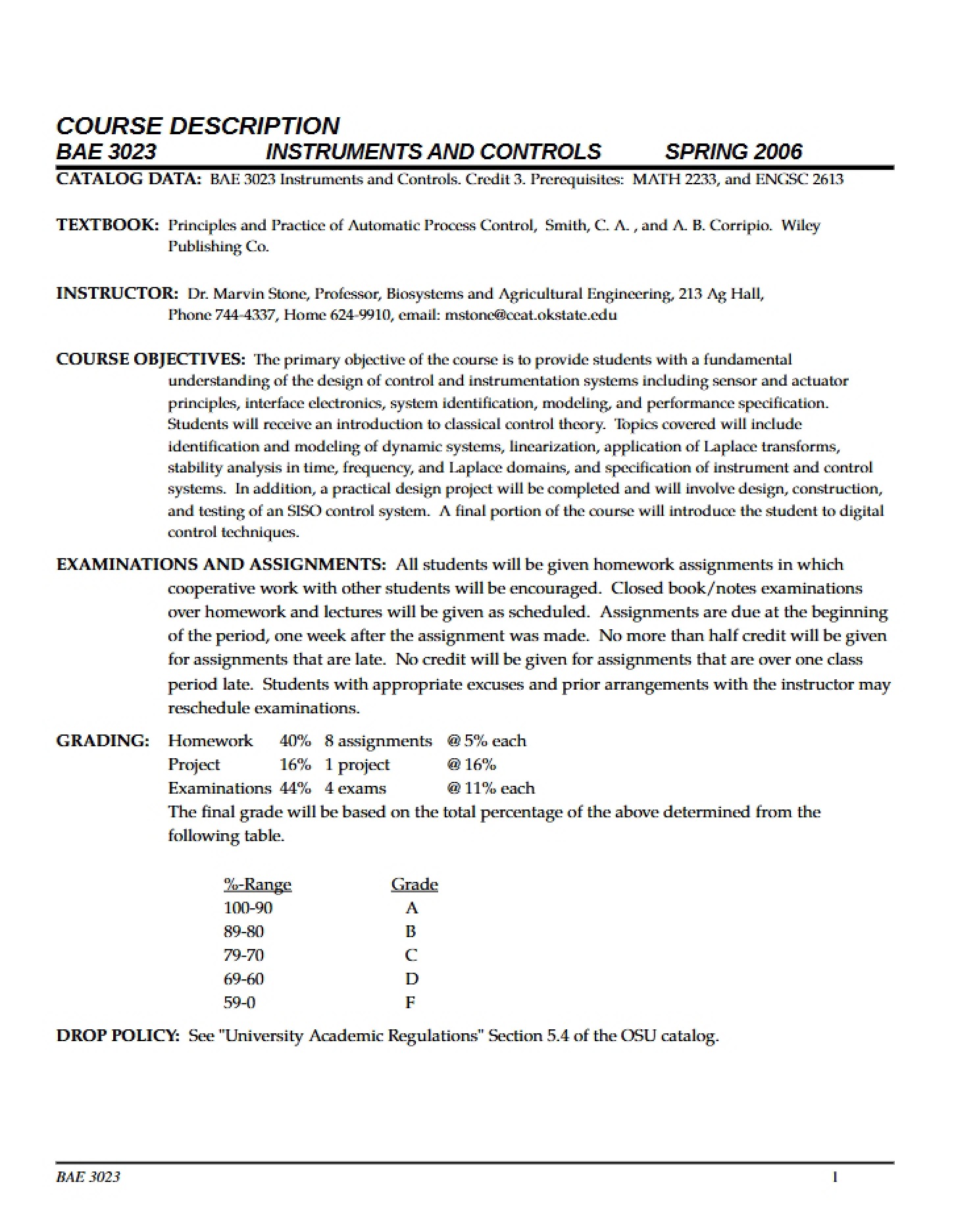 Course Outline