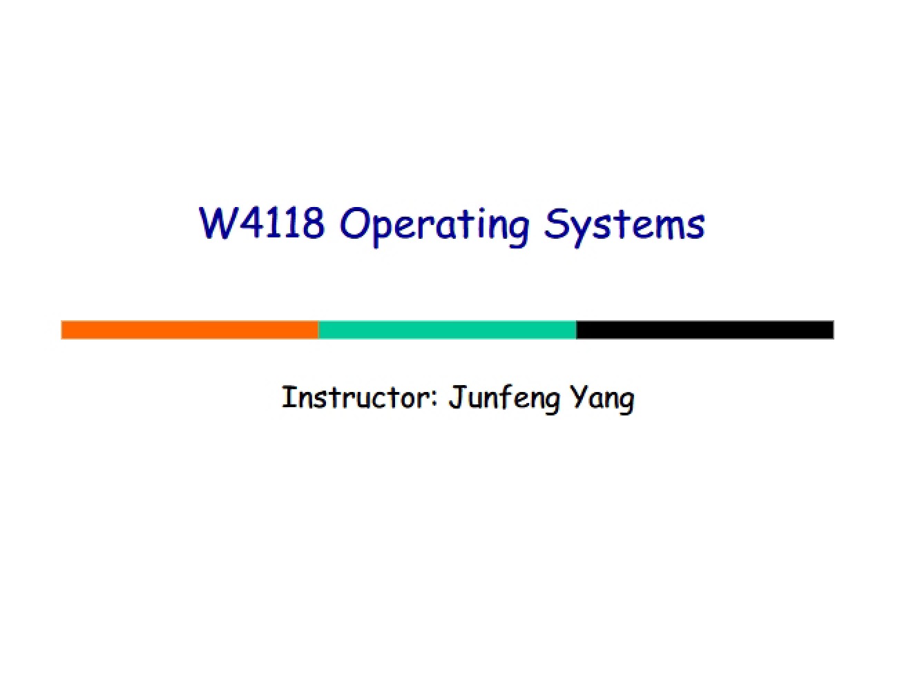 Operating Systems Overview