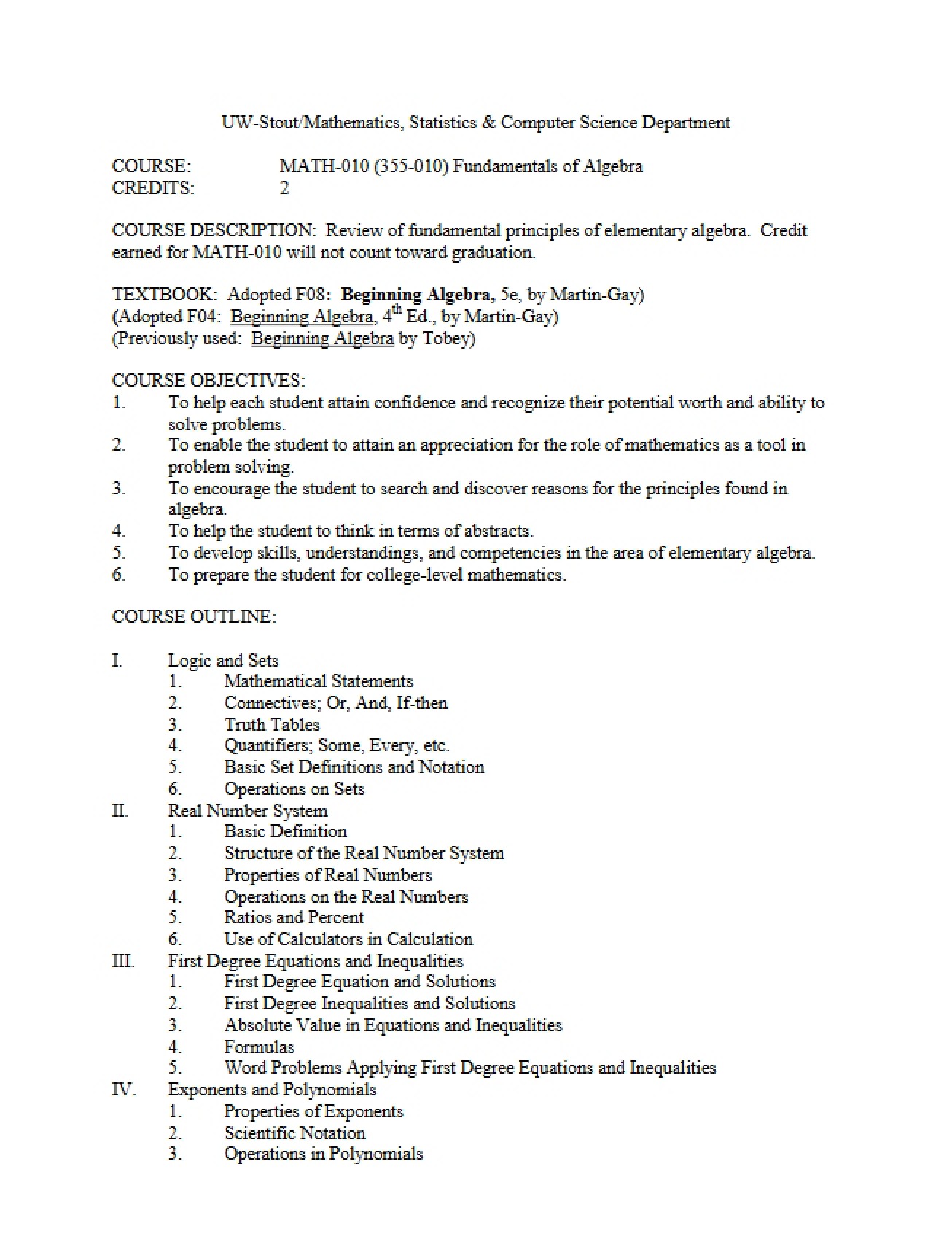 Notes for Review