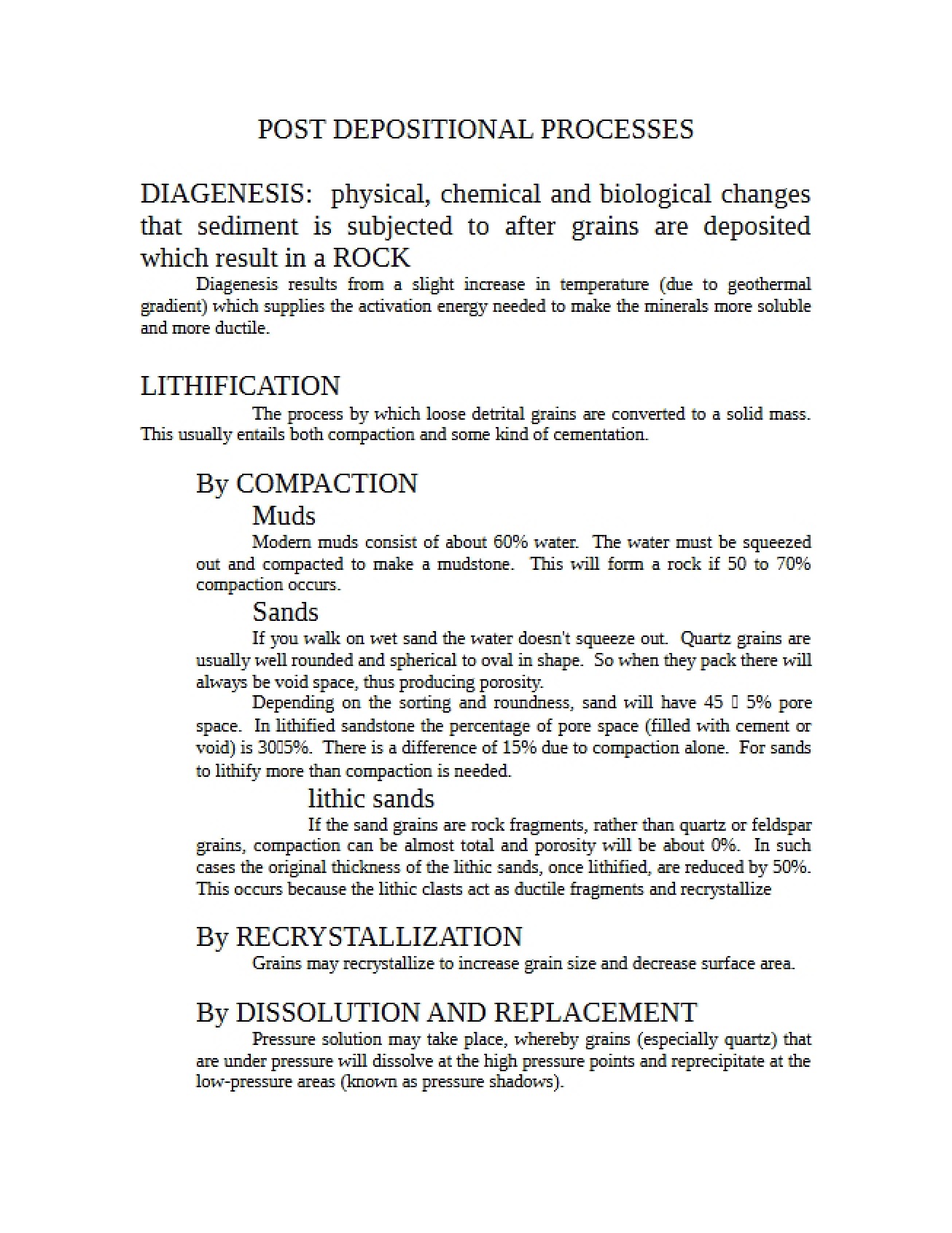 Processes After Deposition