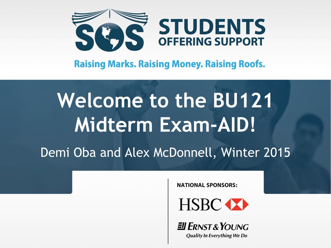 Midterm Exam-AID for BU121