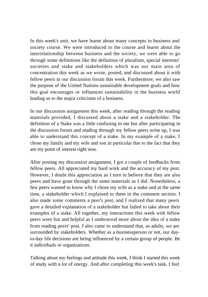 The Interrelationship Between Business and Society