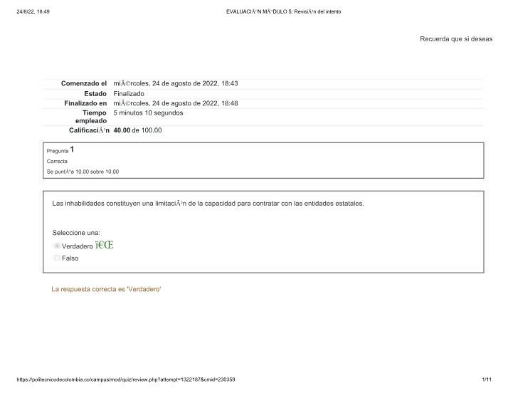 Inhabilidades and Capacidades in Contracts