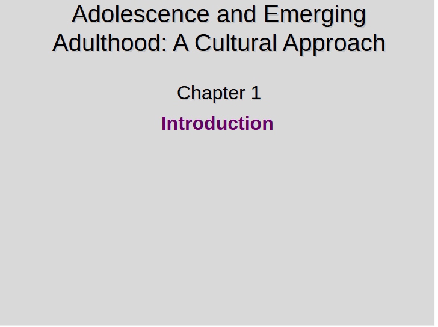 Intro to Course