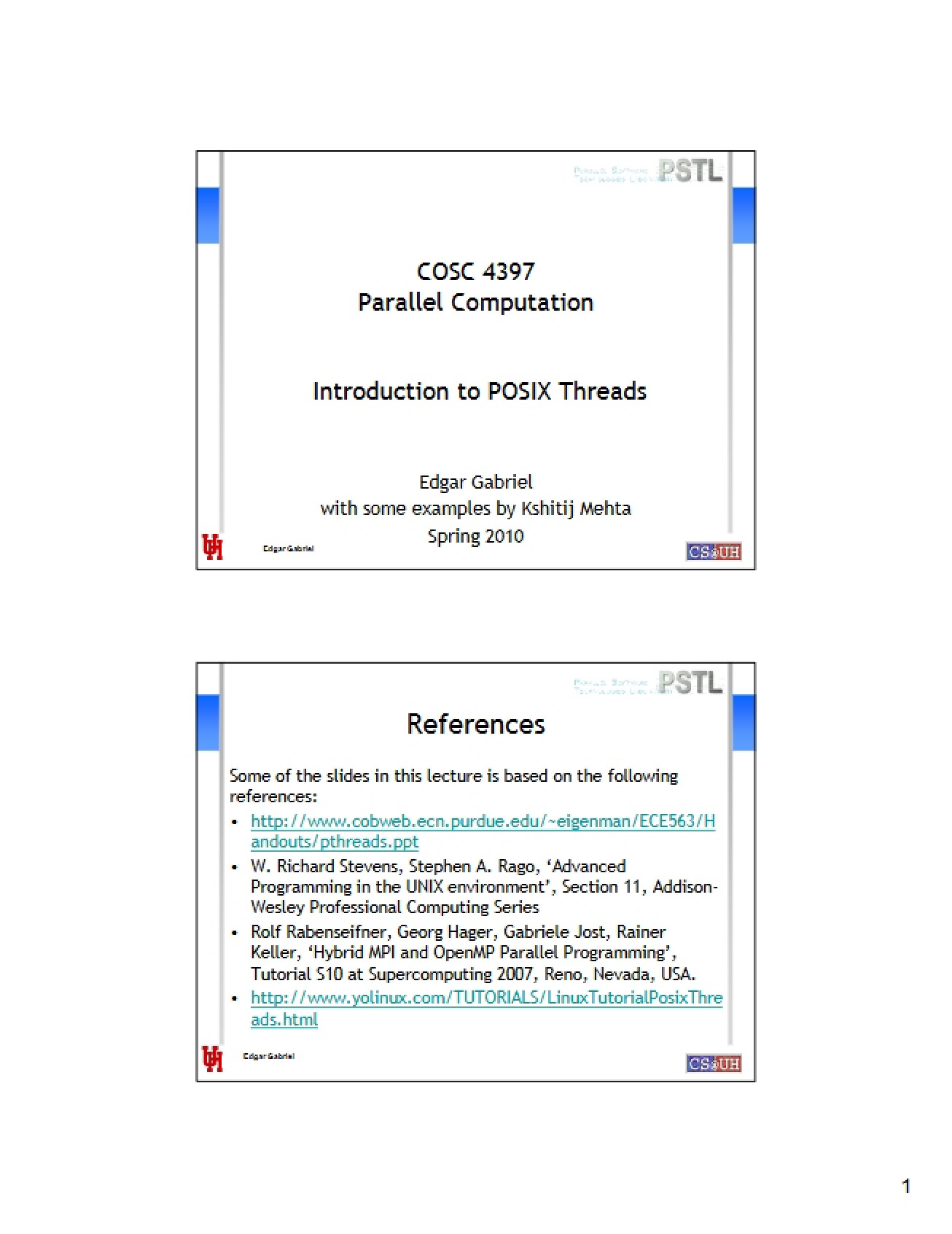 POSIX Threads Introduction