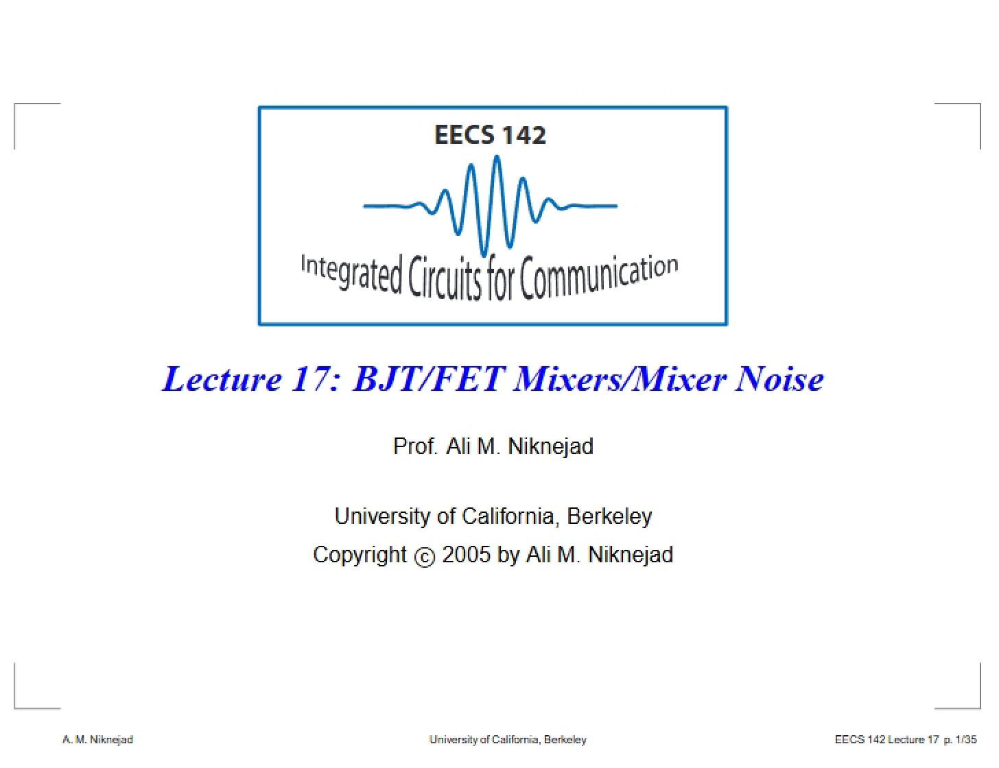 Steady-State Oscillator Analysis (Lec 22)