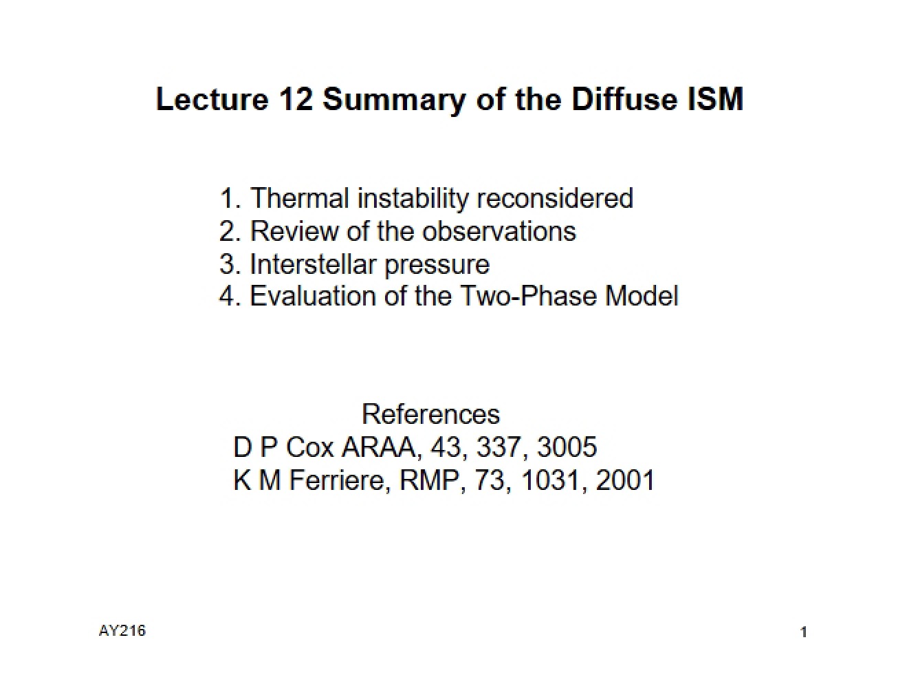 Molecular Spectroscopy Lecture 13