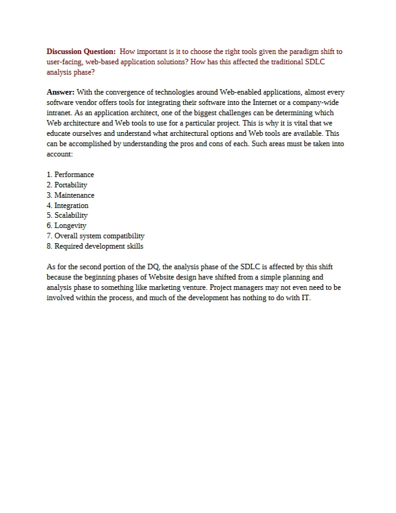 Software Engineering Case Study