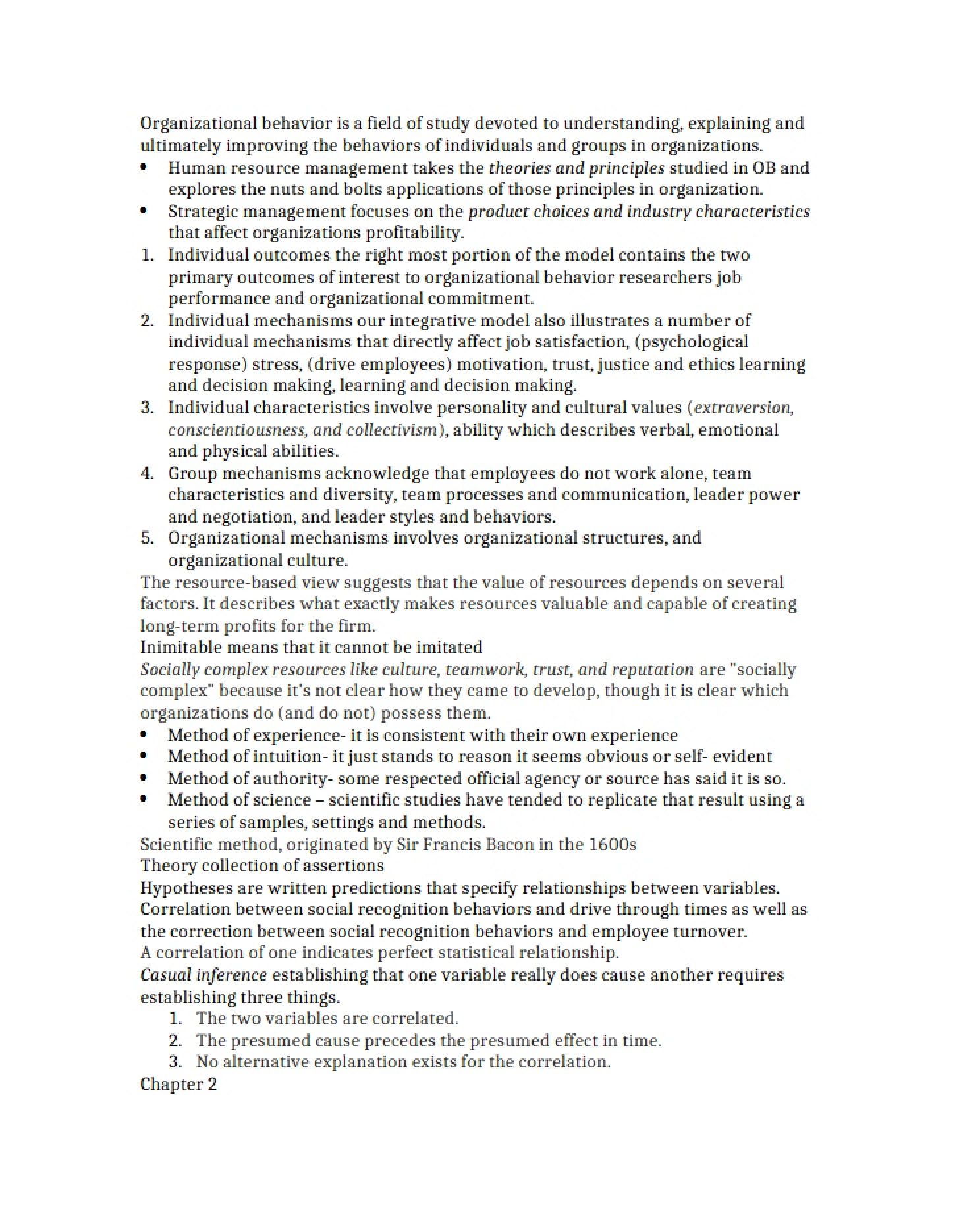Behavior in Organizations