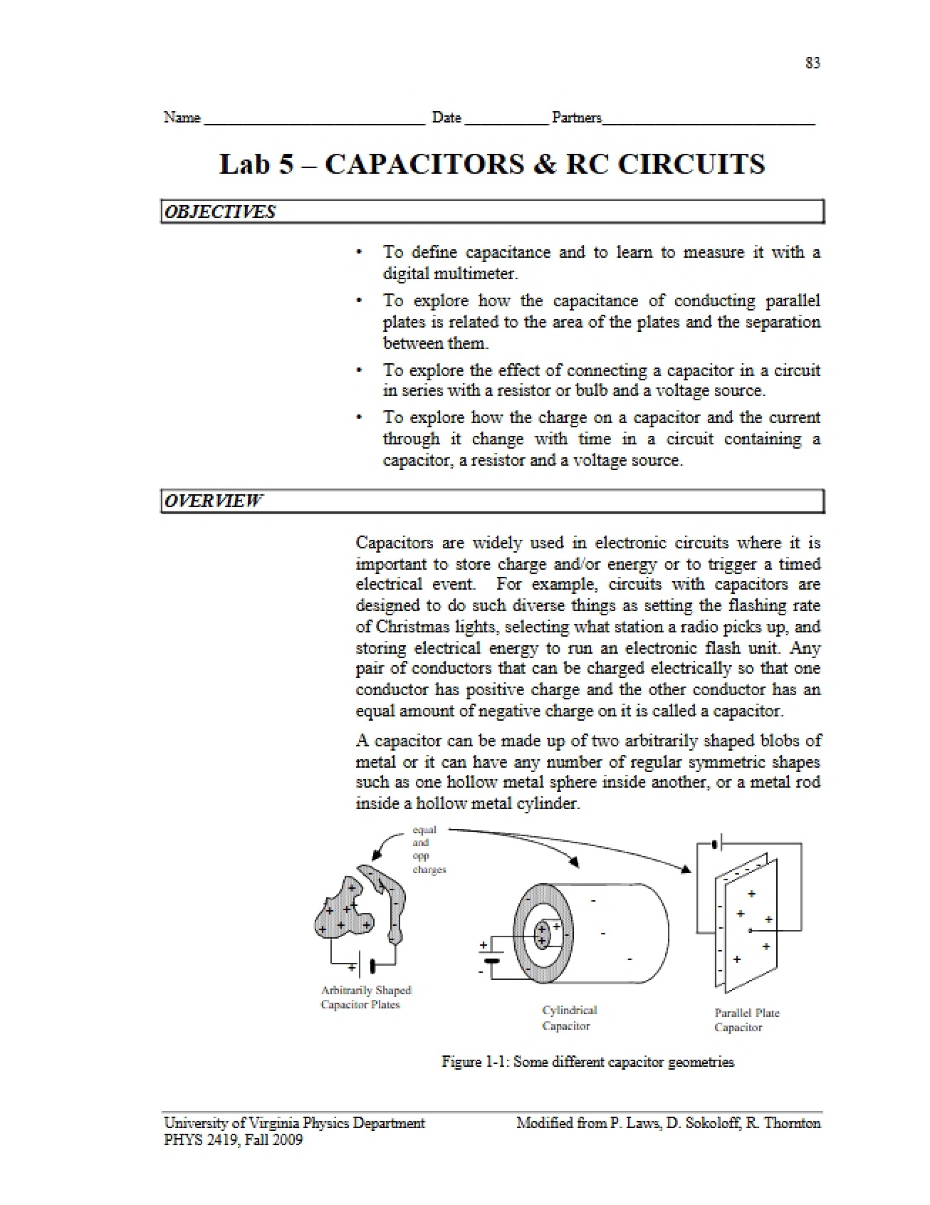 RC Circuits and Capacitance