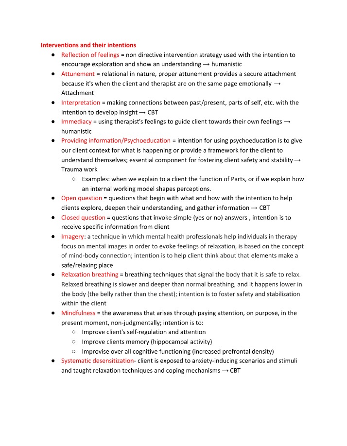 Study Guide for Psyc432 Exam 2