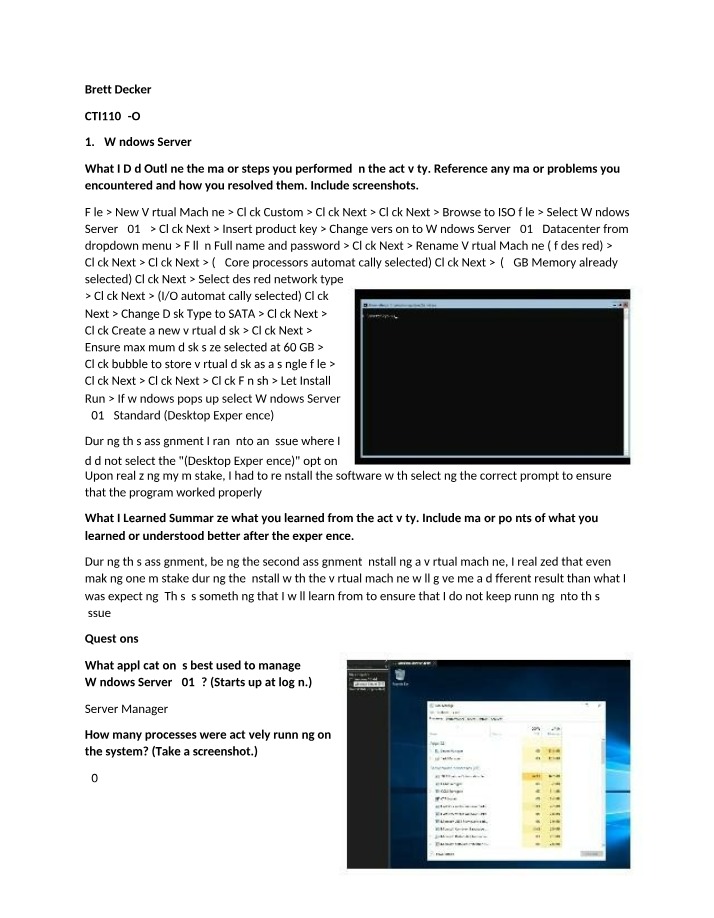 Assignment 1.7 - Windows Server