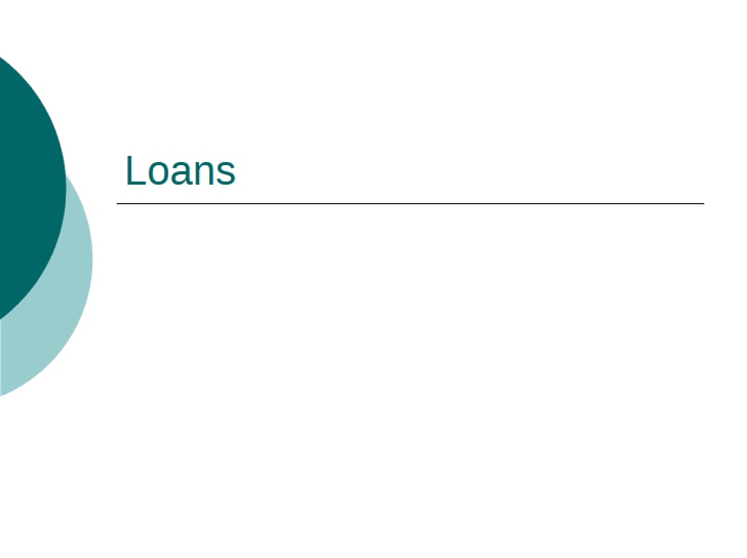 Lending Overview