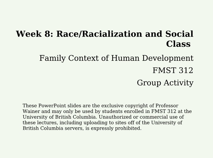 Week 8 Group Activity