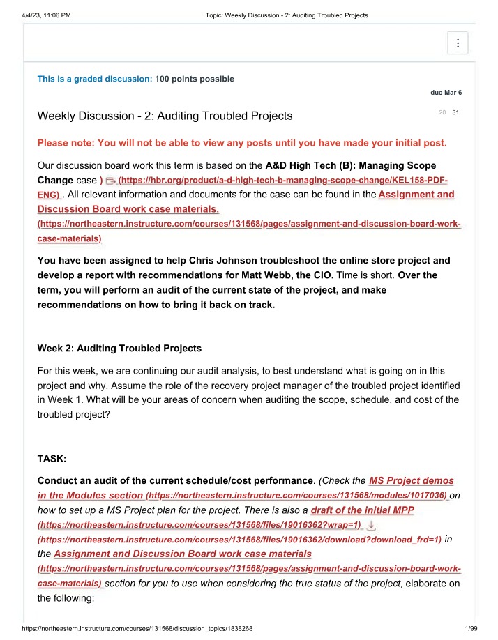 Key Issues and Trends in Auditing Troubled Projects