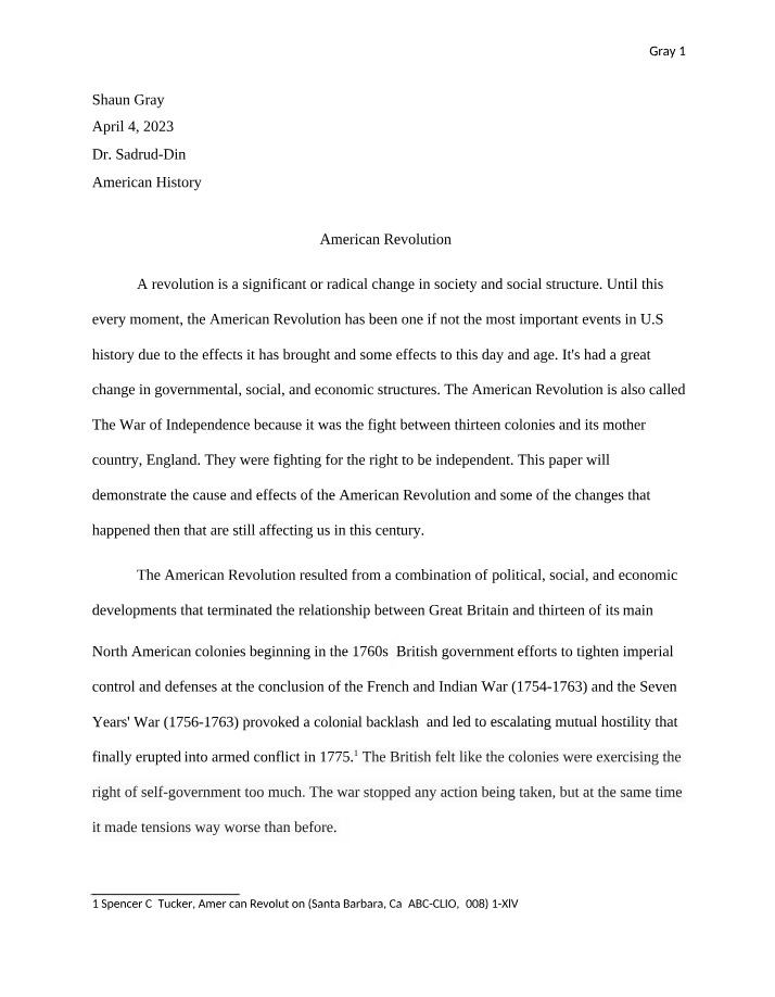 Society and Government in the American Revolution