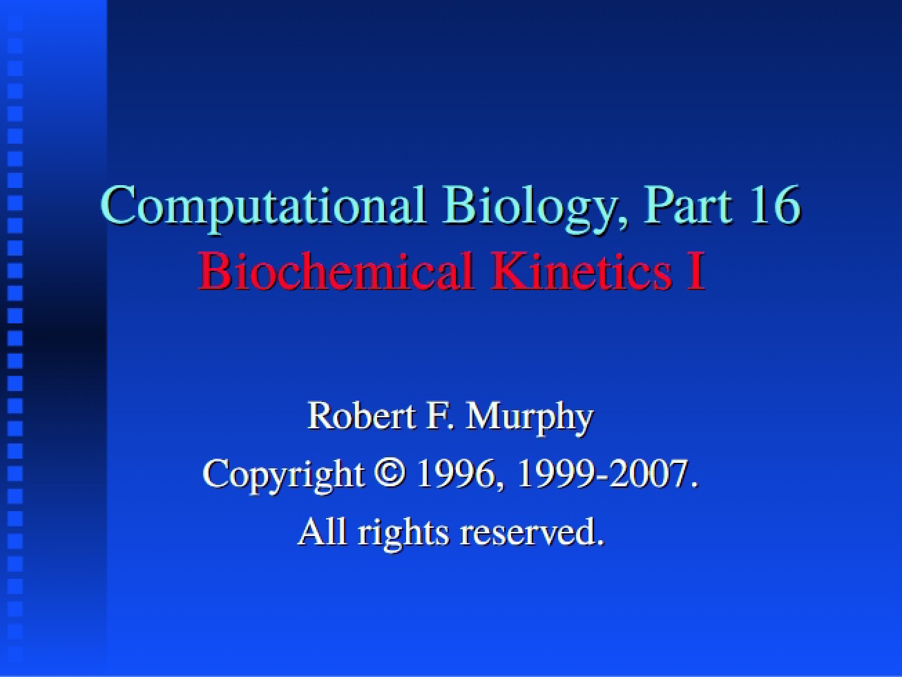 Sixteenth Part of Lectures