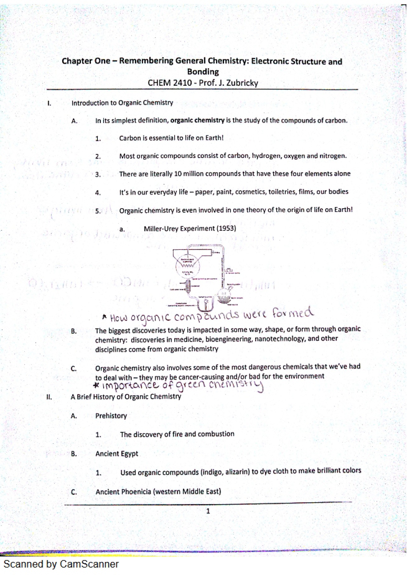 Intro to Organic Chemistry