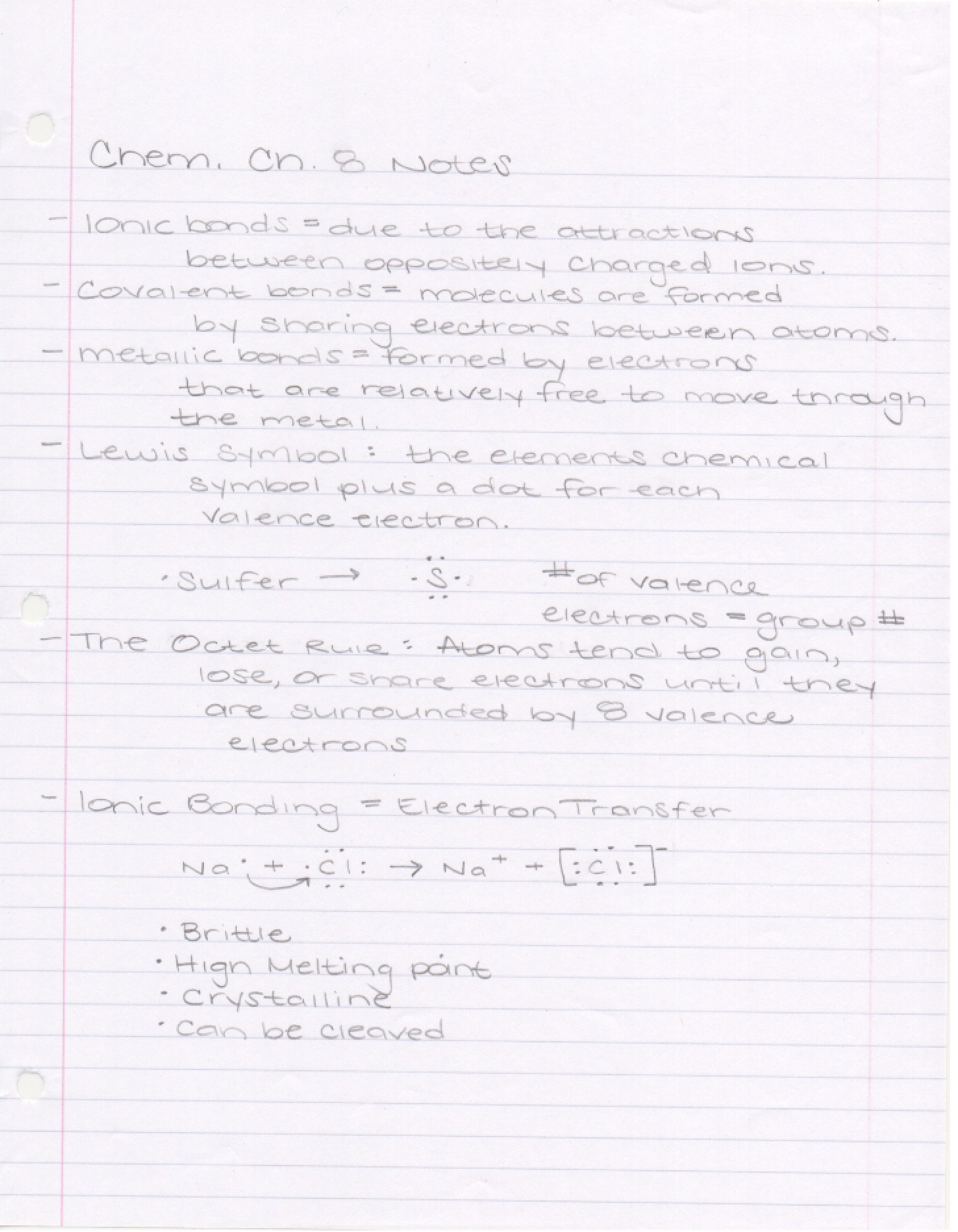 Chemistry Notes