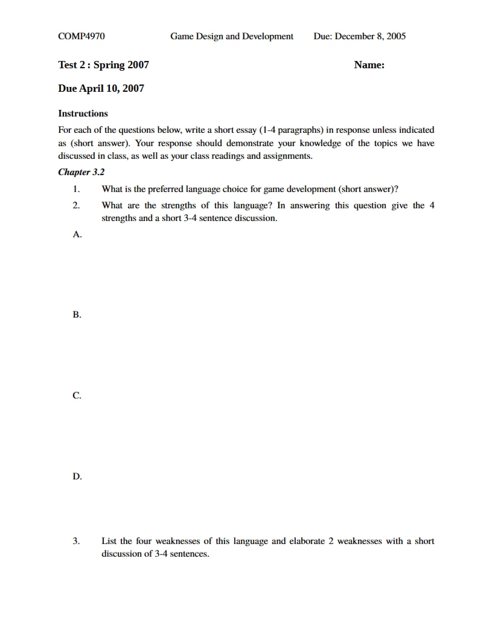 Second Reading Review