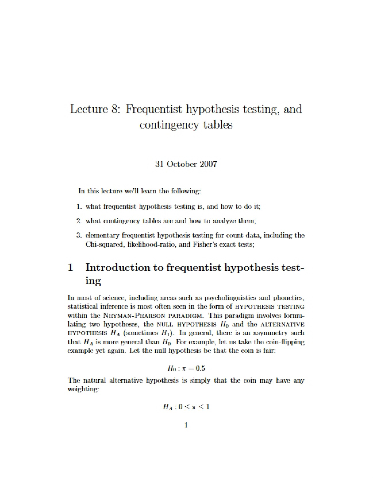 Probabilistic Methods Lecture 8