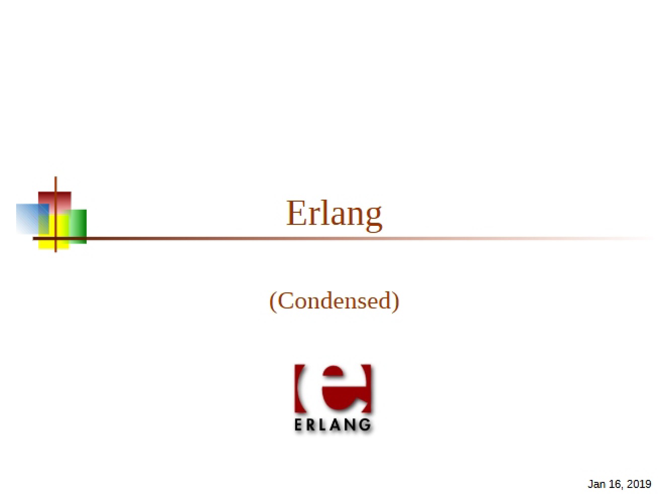 Erlang Key Concepts