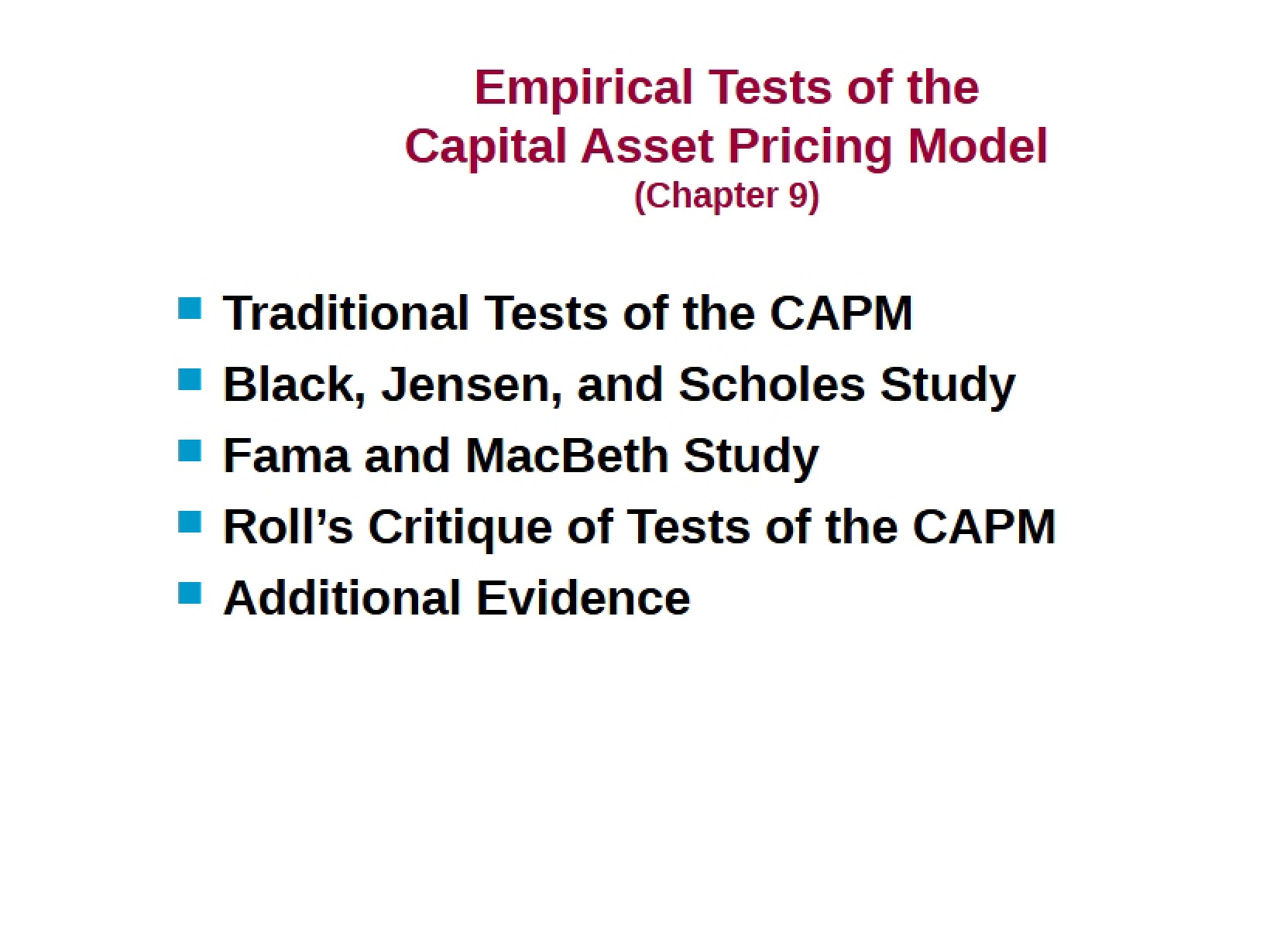 Model Capital Asset Pricing