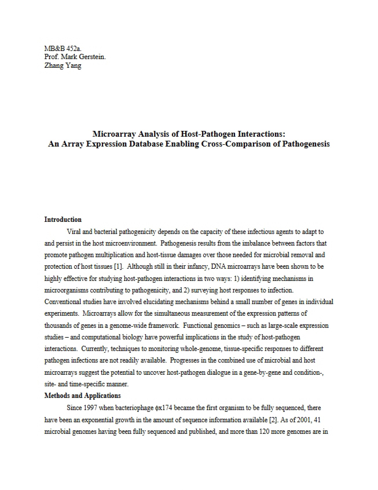 Host-Pathogen Interactions Microarray Analysis