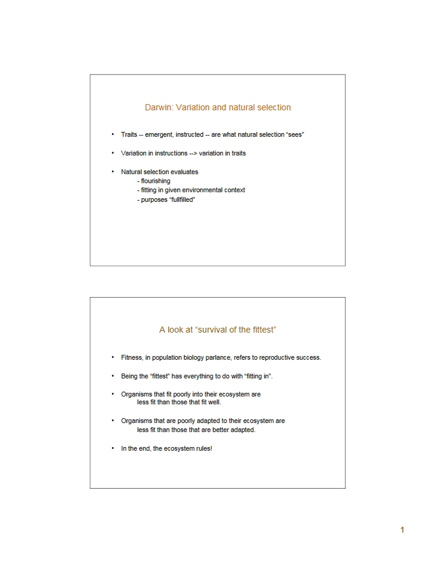 Class Notes Archive
