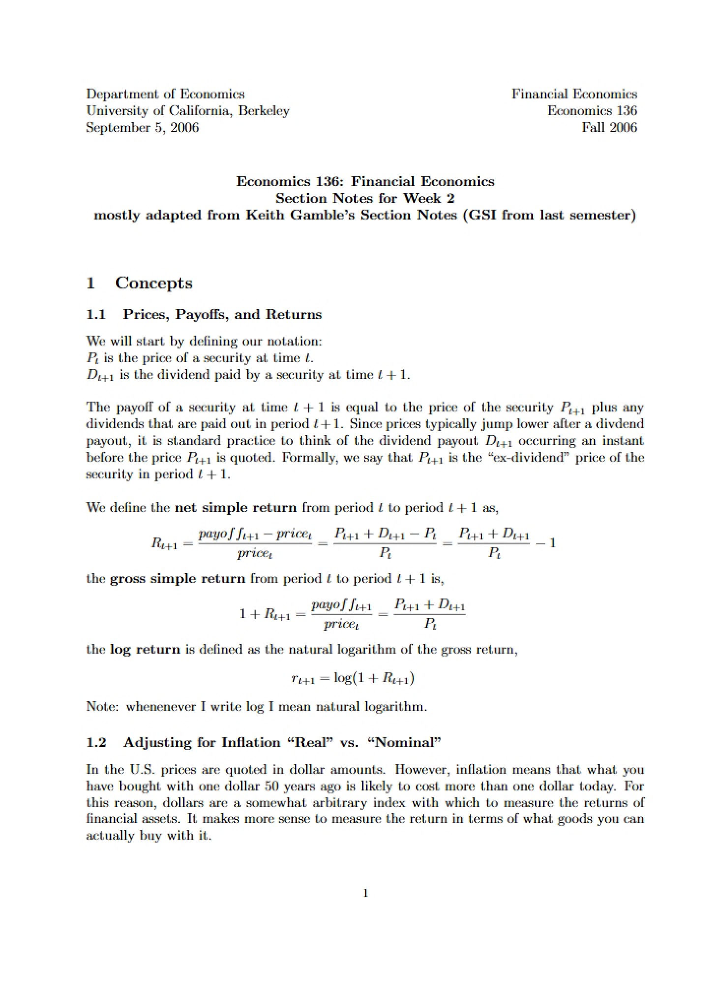 Economics of Finance