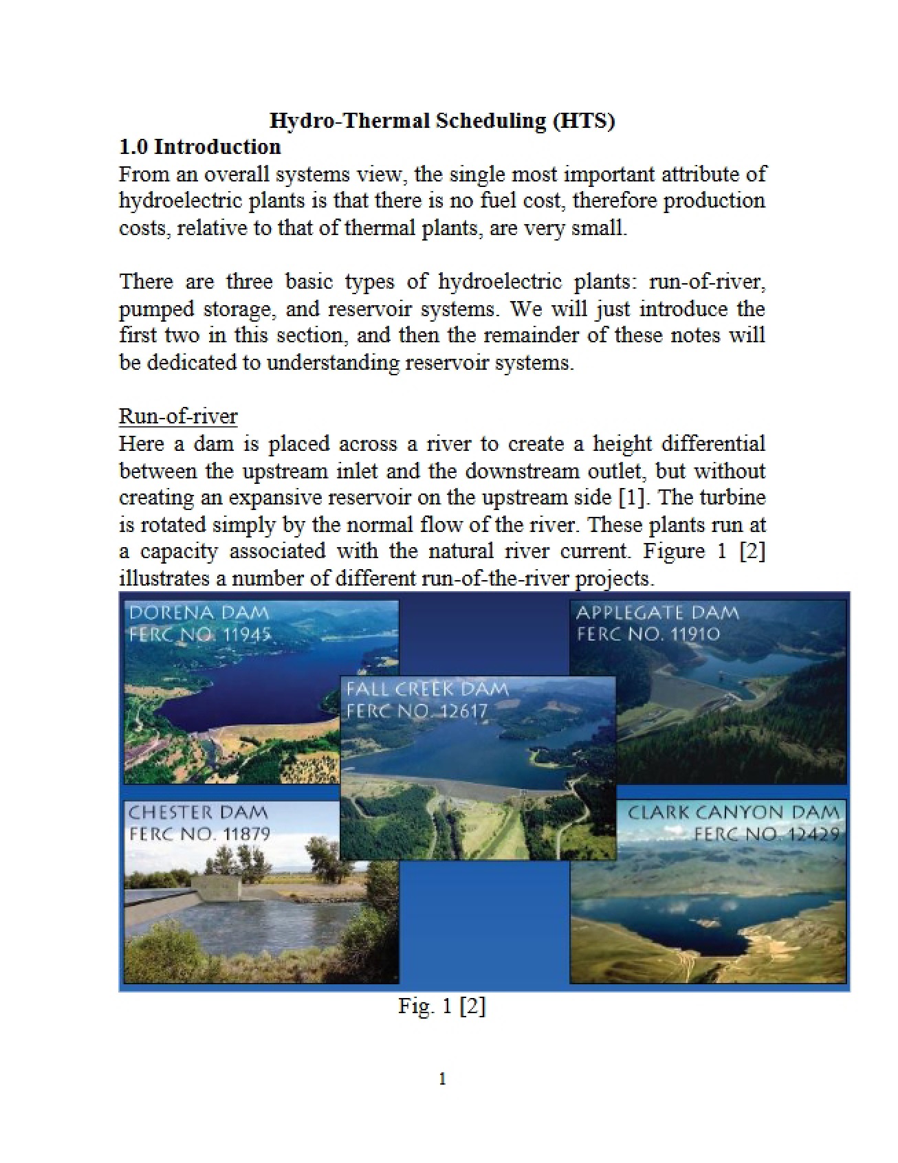 Introduction to Hydrothermal Power Systems