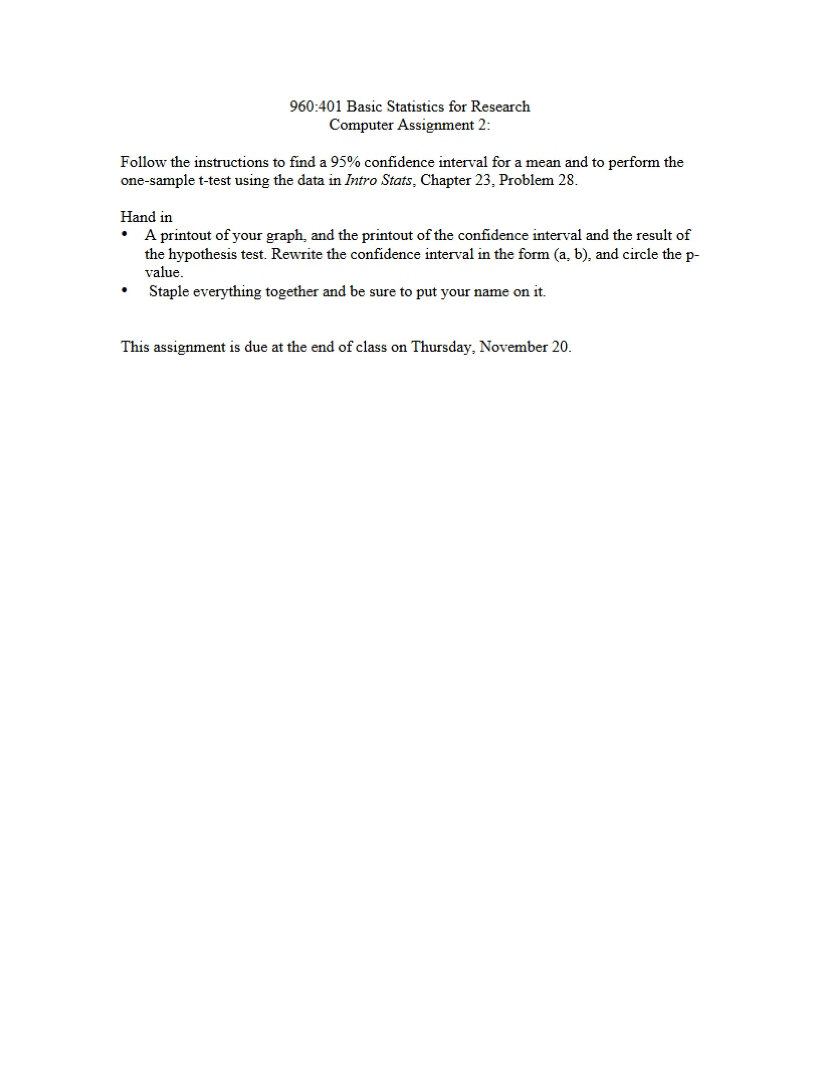 Assignment Two Computer