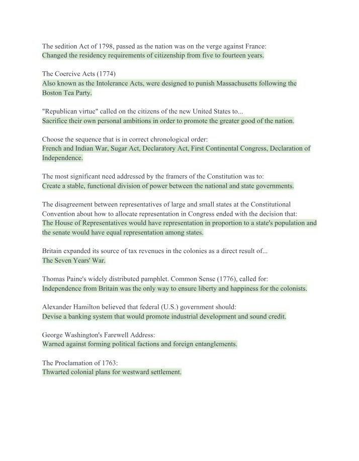 The Sedition Act of 1798 and Changing Citizenship Requirements