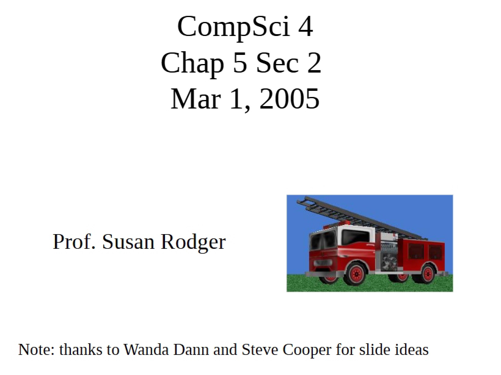 Fifth Chapter