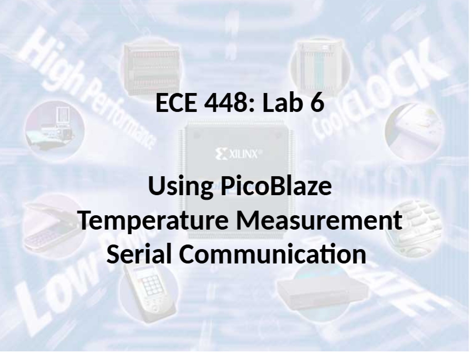 Serial Communication and Temperature Measurement using PicoBlaze