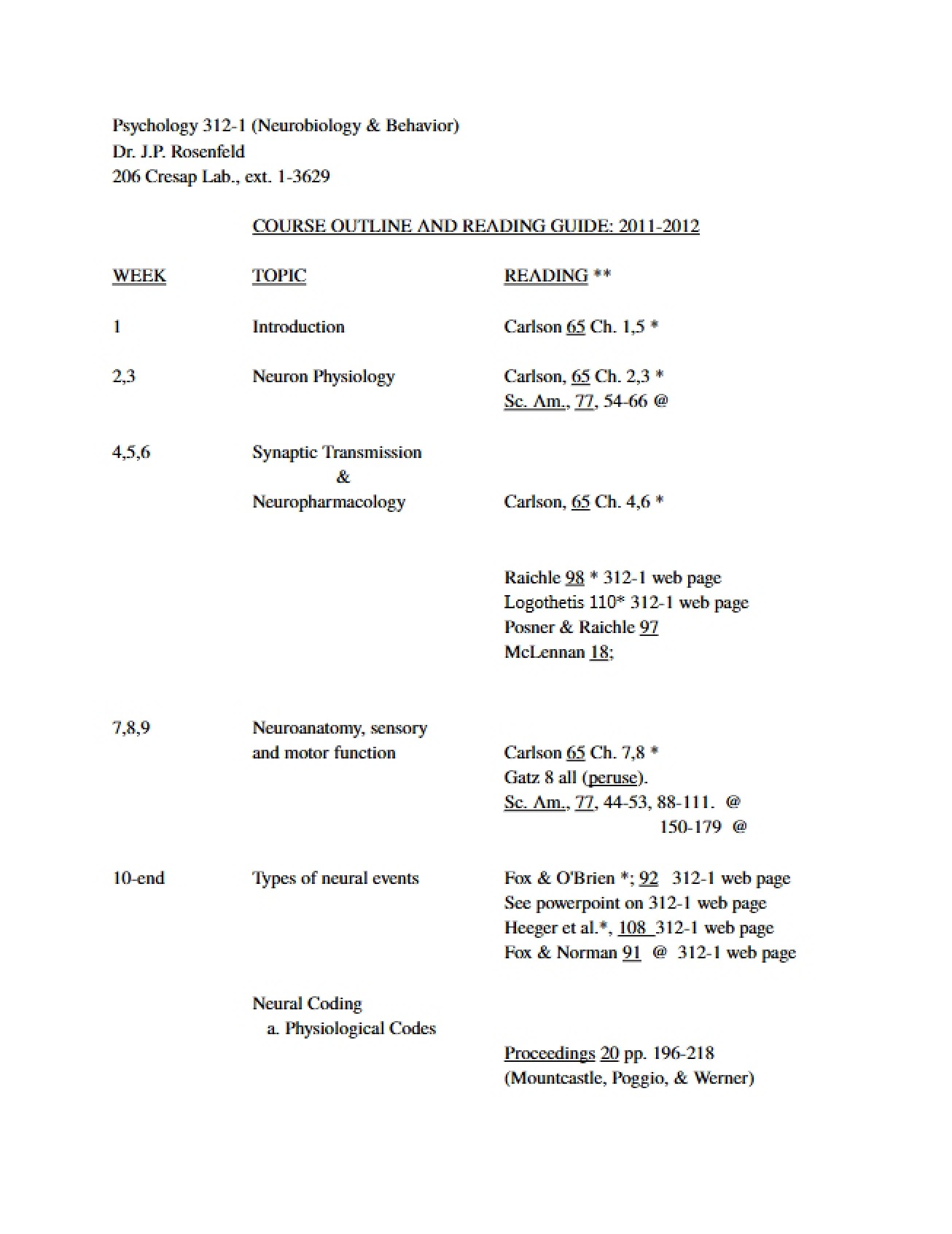 Syllabus for PSYCH 312-1