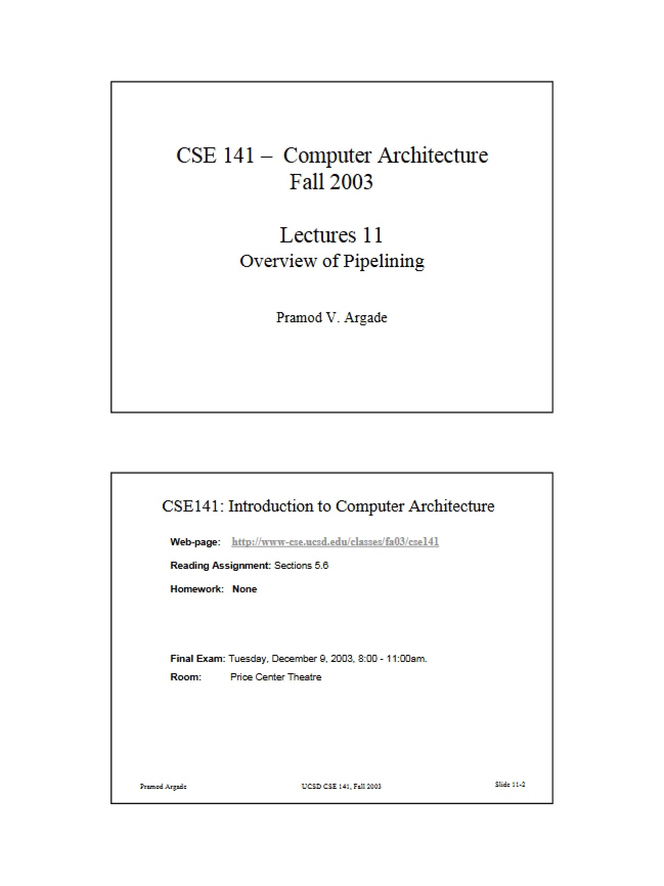 Presentation Eleven on Architecture