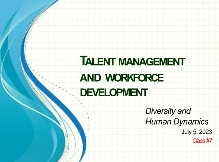 Class #7 - Diversity and Human Dynamics