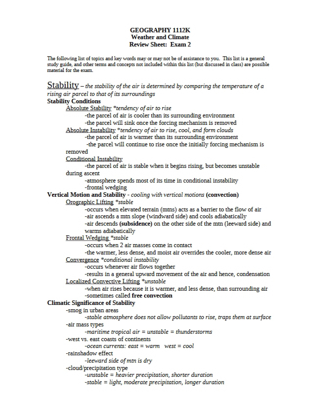 Second Examination