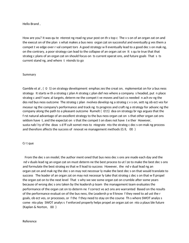 Developing an Effective Business Strategy - Key Elements