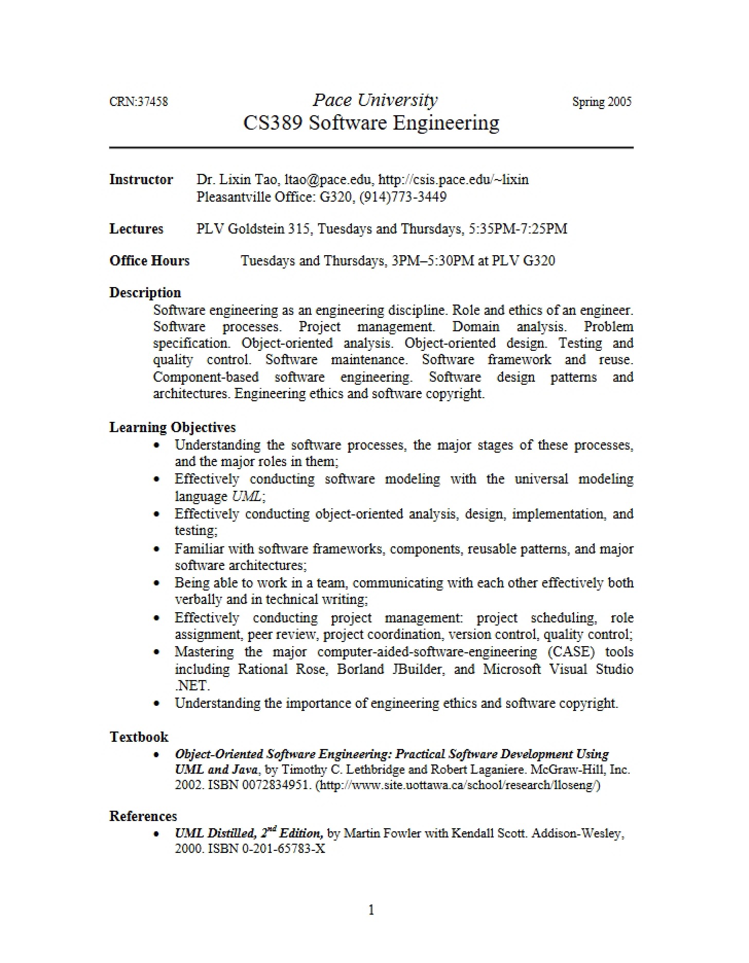 Course Syllabus