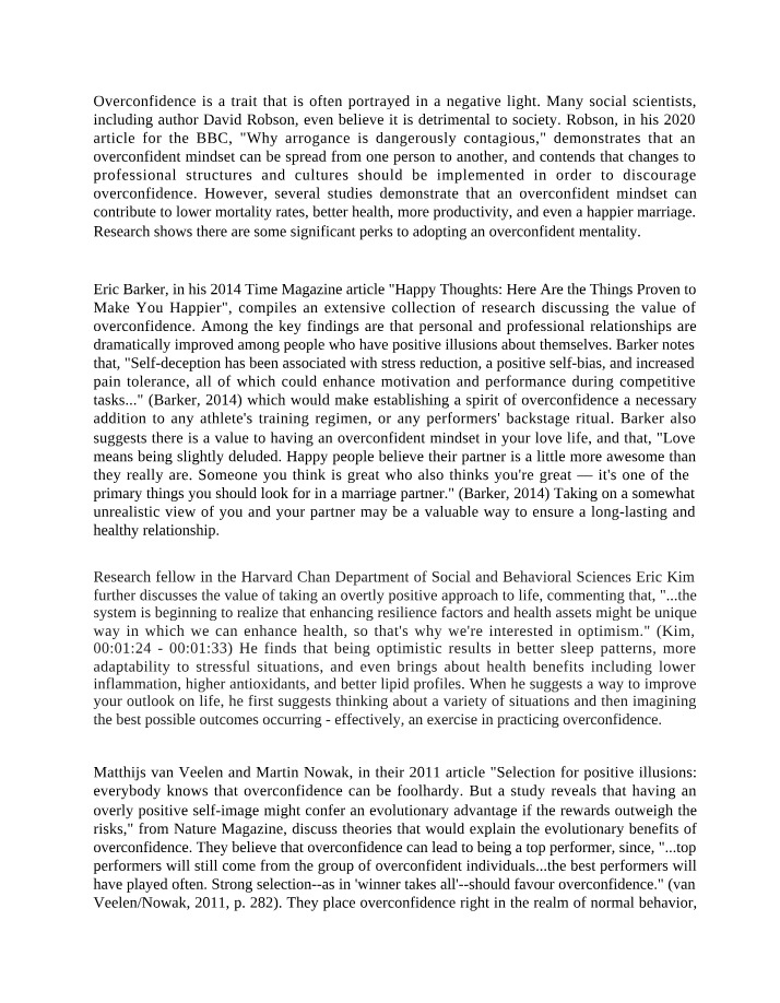 Essay - Research Driven