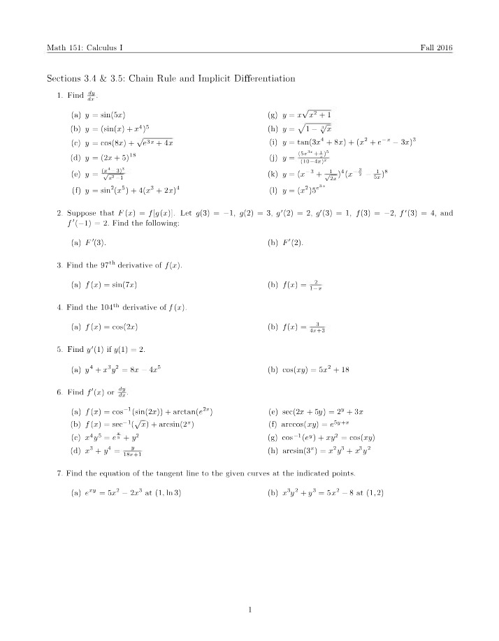 MATH 151 Calculus Notes